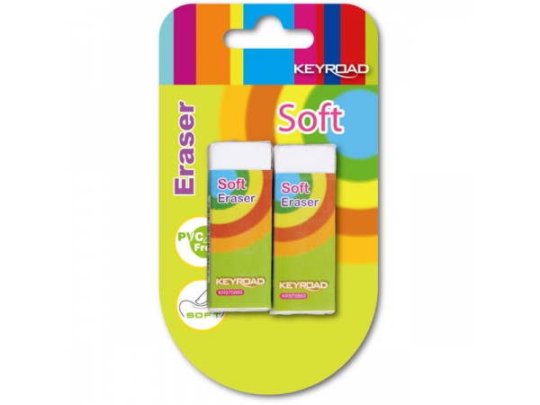 Radiera din plastic 40x19x13 mm  KEYROAD